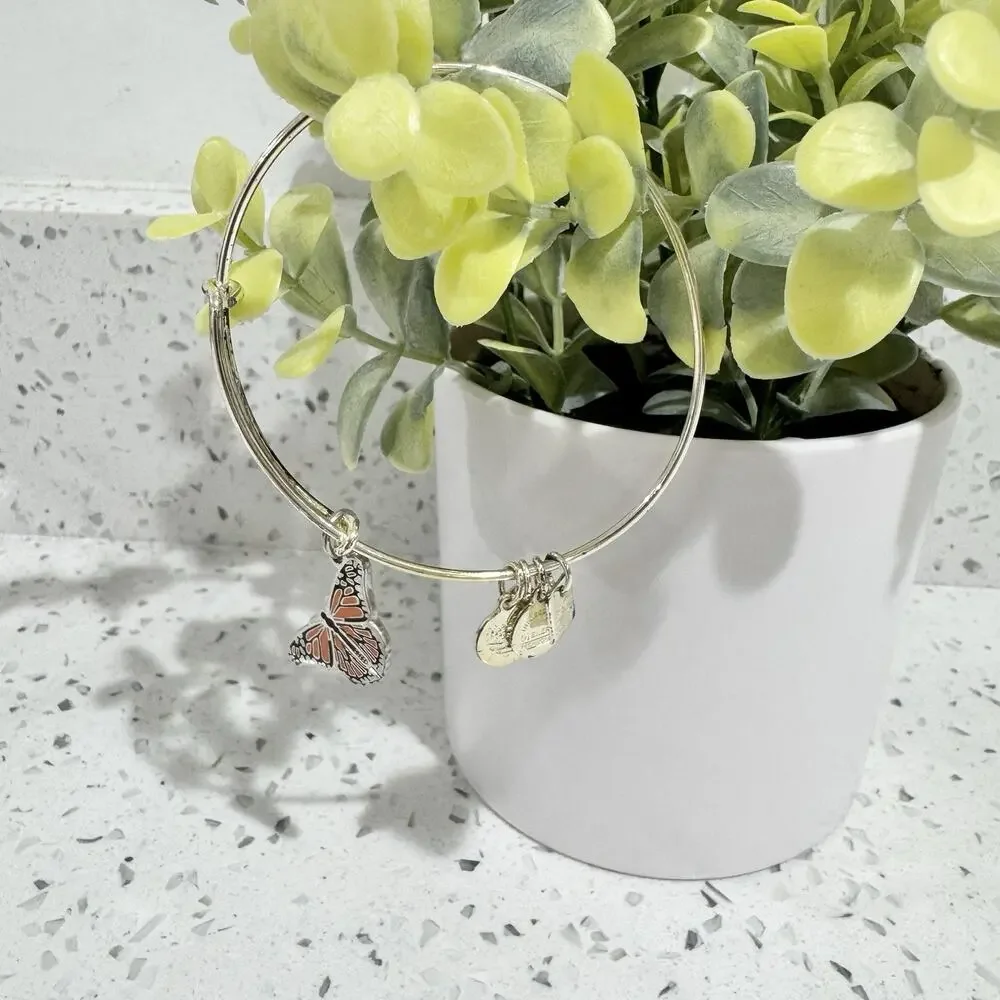 Alex & Ani Monarch Silver Bangle